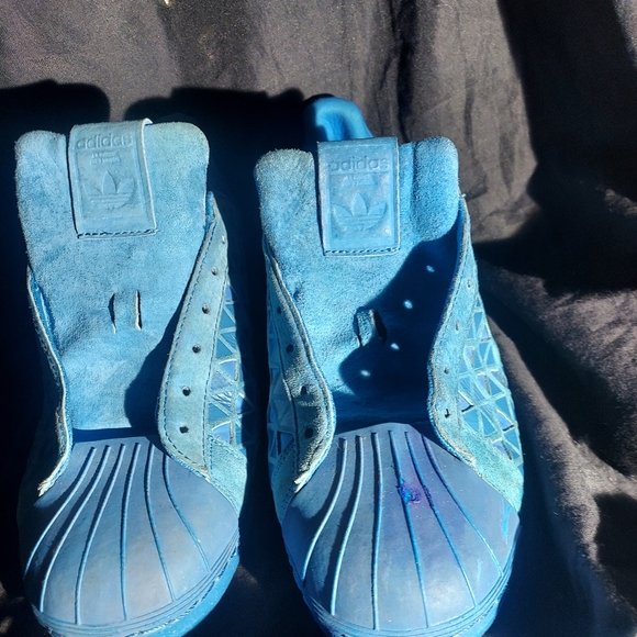 Blue suede Adidas - Picture 3 of 5